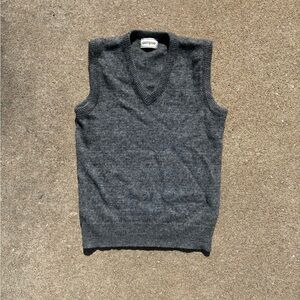 Campus Made In USA wool blend grey sweater vest